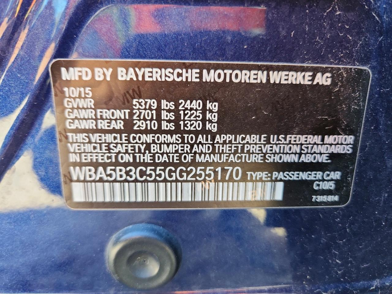 2016 BMW Seria 5 535i - zdjęcie 12