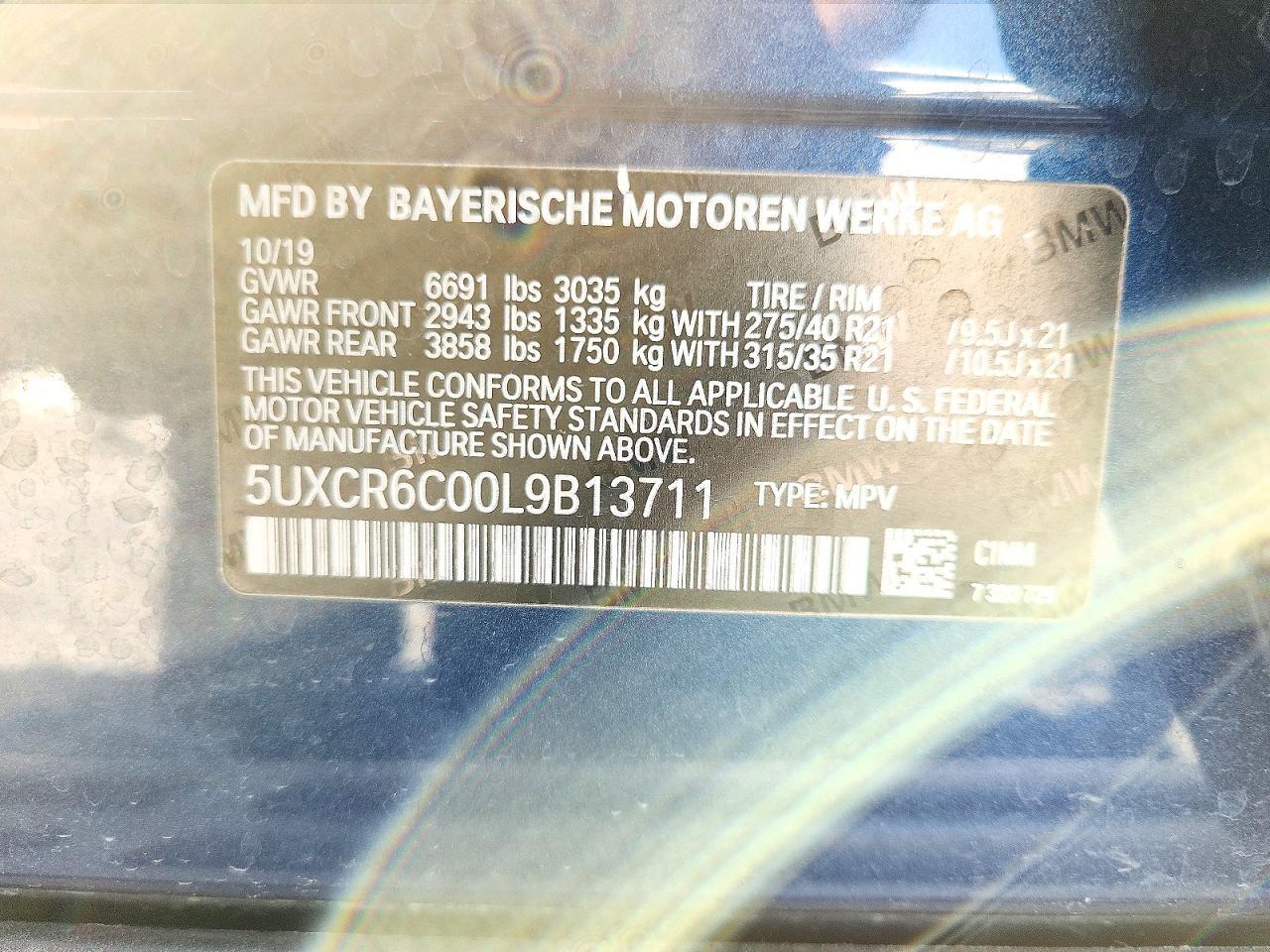 2020 BMW X5 xDrive40I - zdjęcie 13