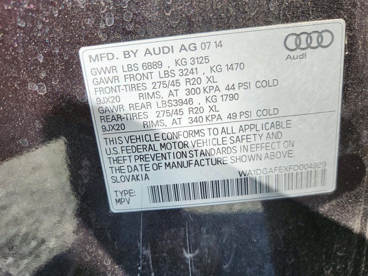 2015 Audi Q7 Prestige - zdjęcie 13