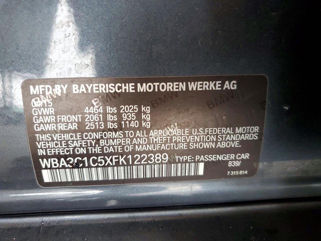2015 BMW 328 I Sulev - zdjęcie 12