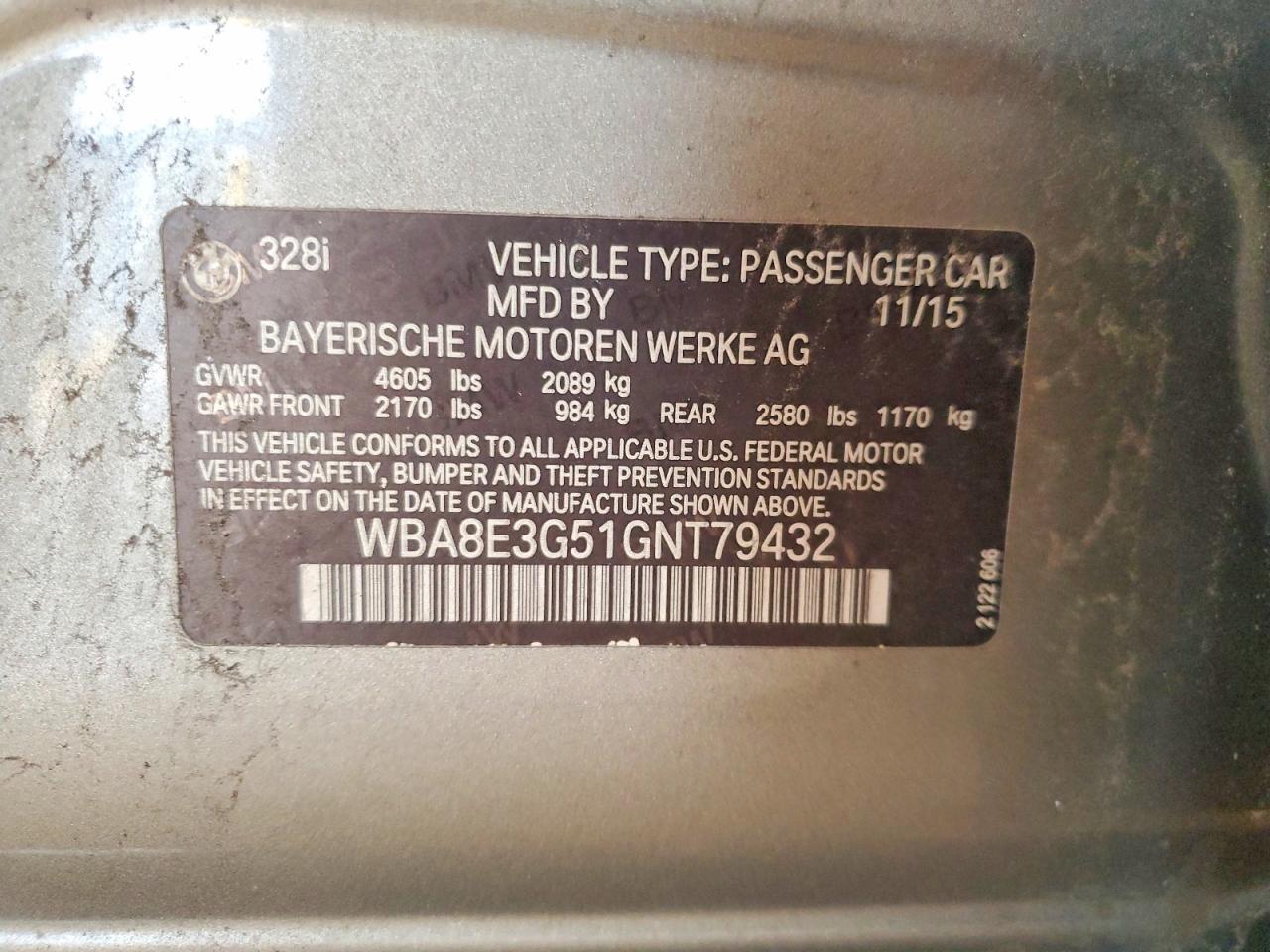 2016 BMW Seria 3 328i - zdjęcie 12