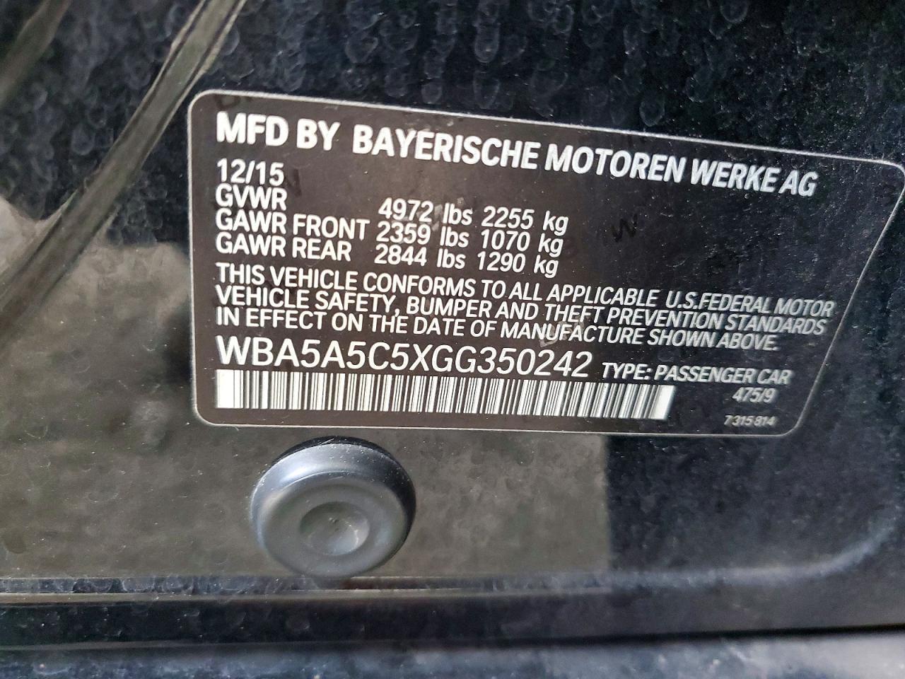 2016 BMW 528 I - zdjęcie 12