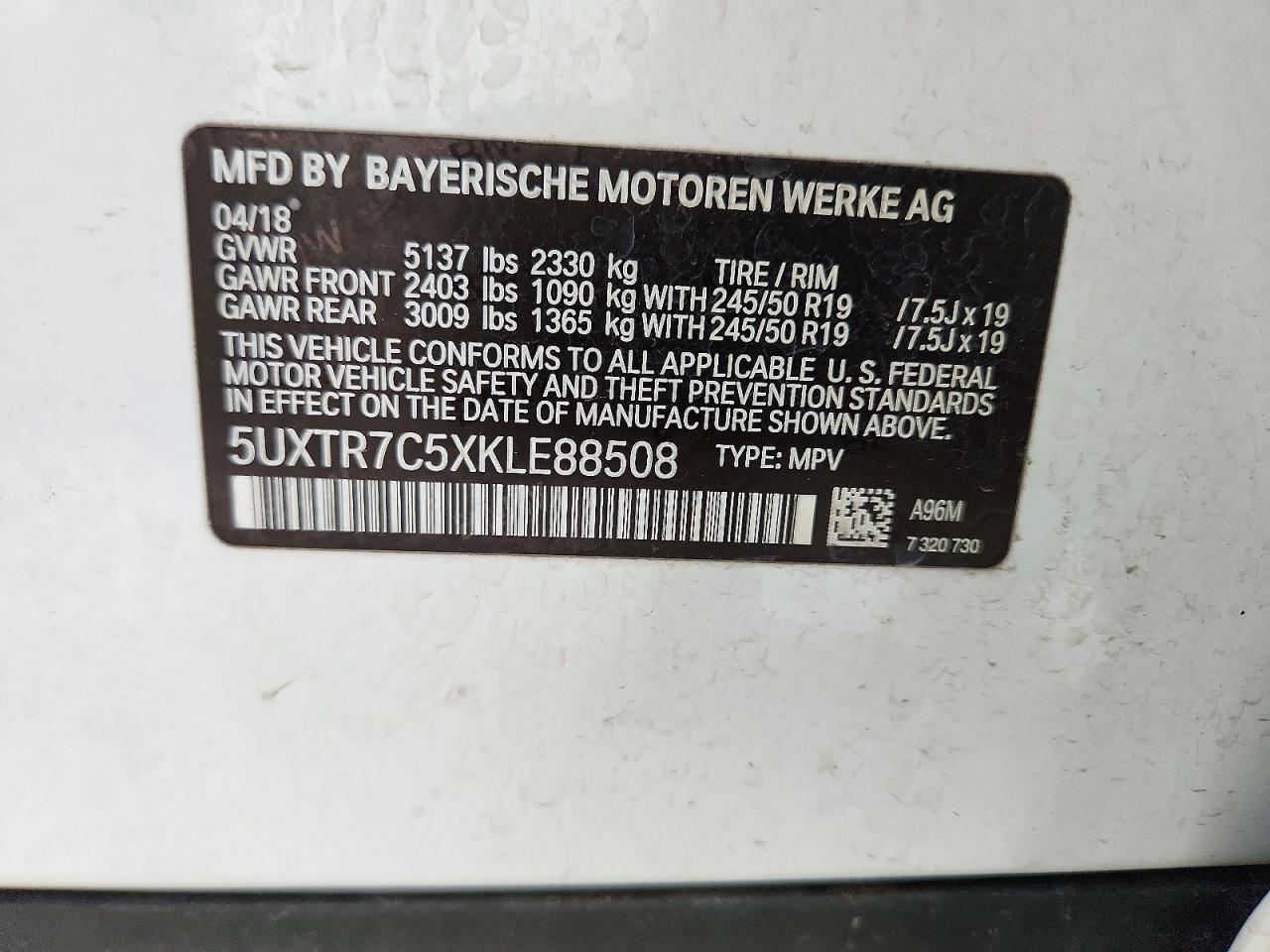 2019 BMW X3 Sdrive30I - zdjęcie 14