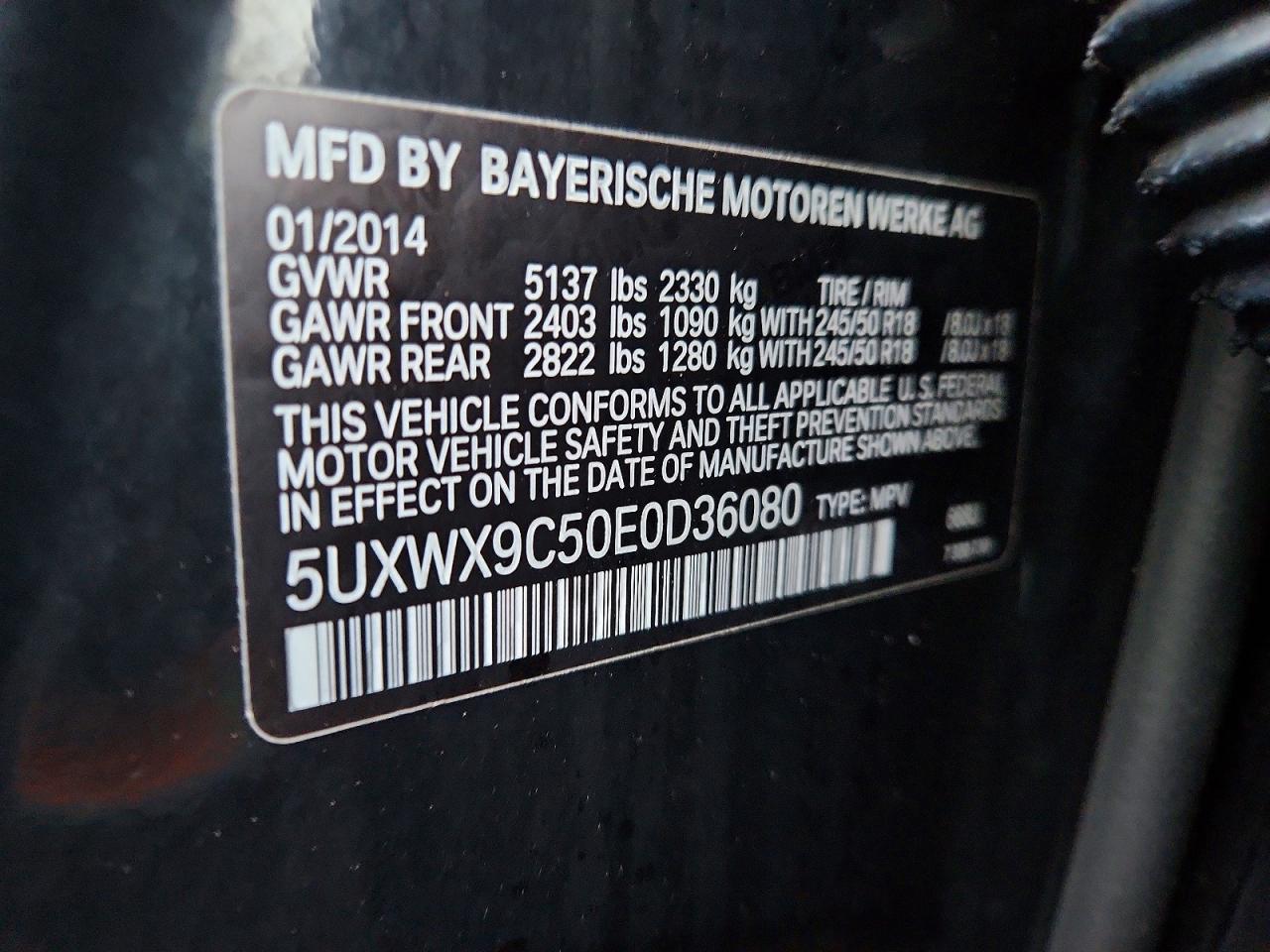 2014 BMW X3 xDrive28I - zdjęcie 14