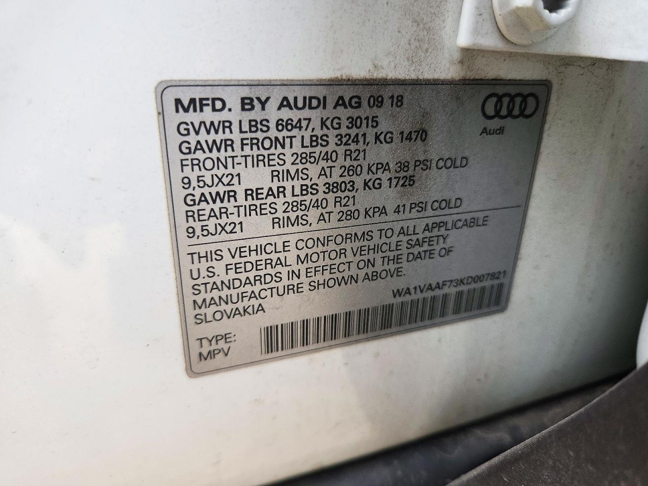 2019 Audi Q7 Prestige - zdjęcie 13
