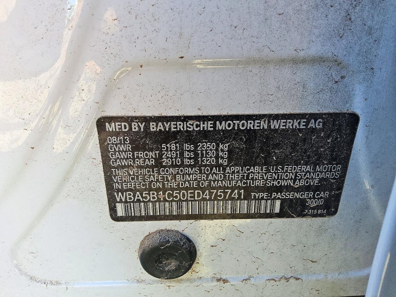 2014 BMW 535 I - zdjęcie 12