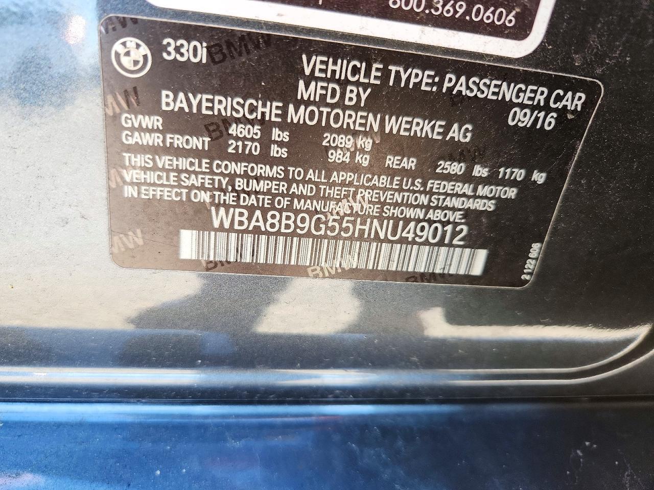 2017 BMW 330 I - zdjęcie 12