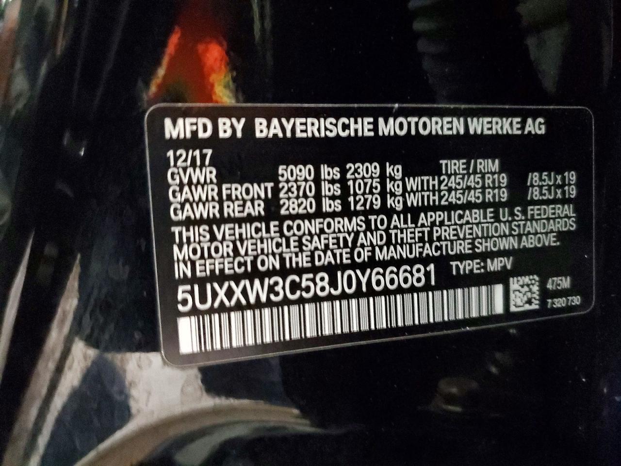 2018 BMW X4 xDrive28I - zdjęcie 13