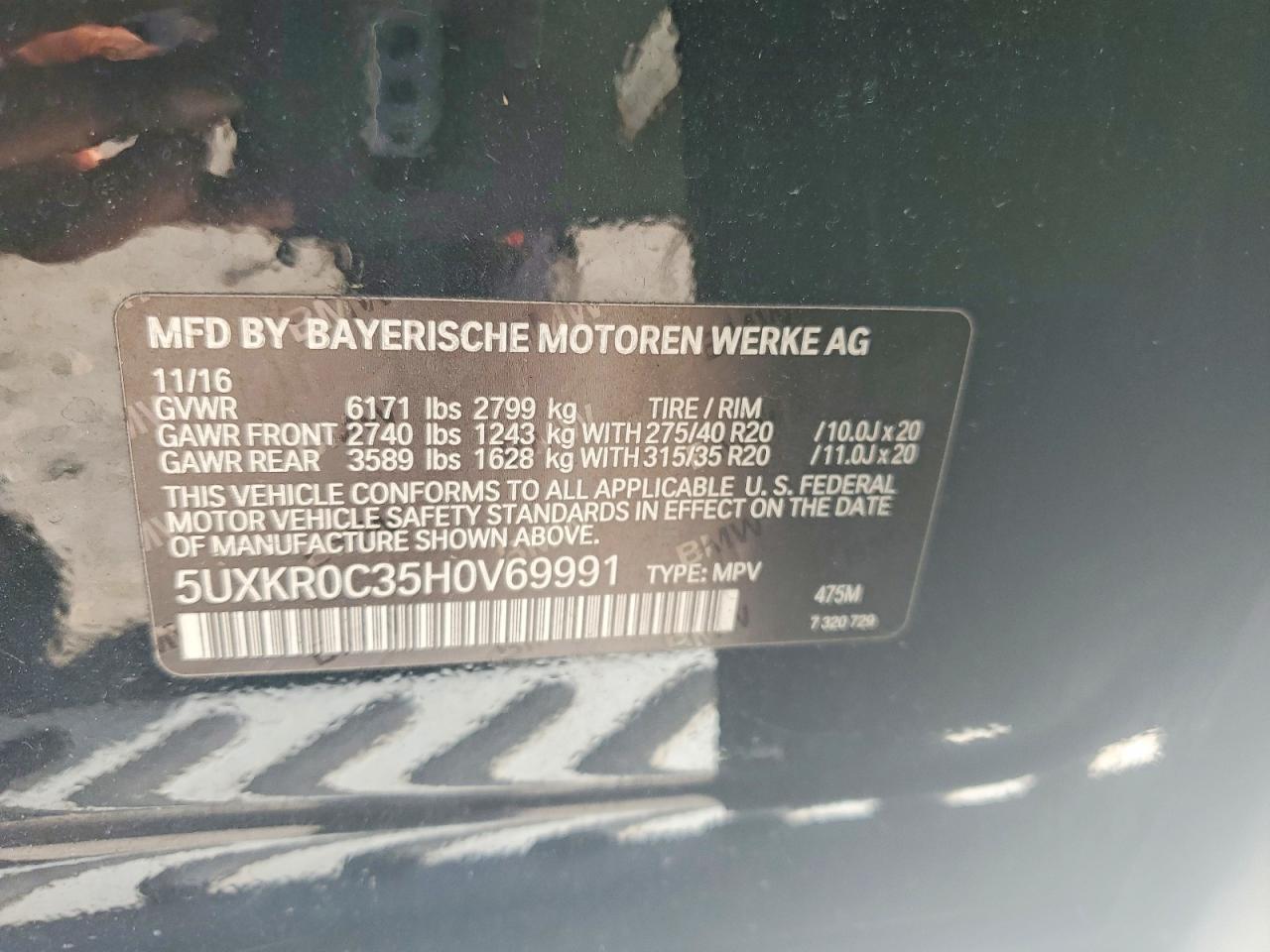 2017 BMW X5 xDrive35I - zdjęcie 13