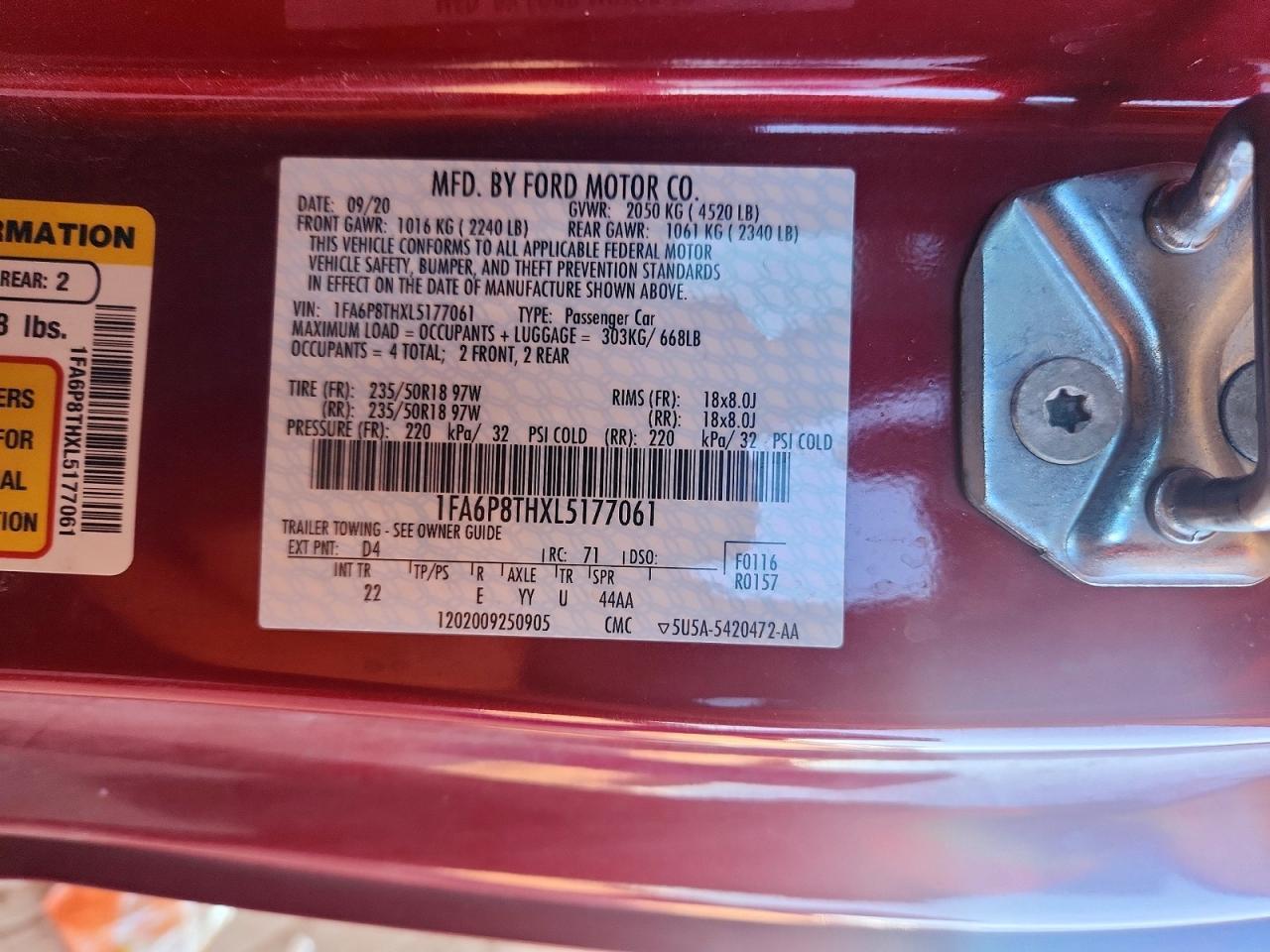 2020 Ford Mustang - zdjęcie 13