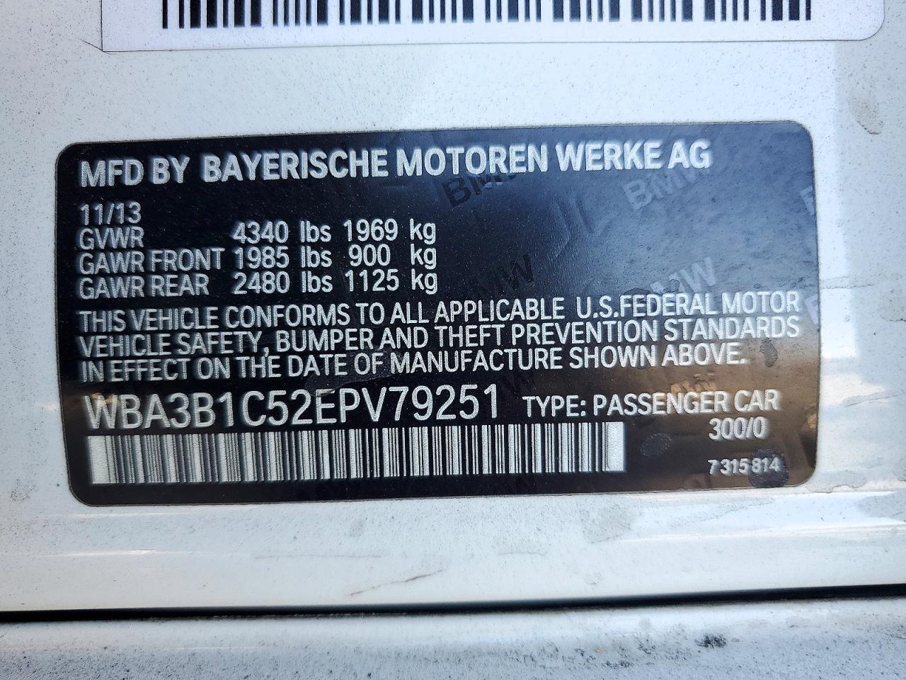 2014 BMW 320 I - zdjęcie 12
