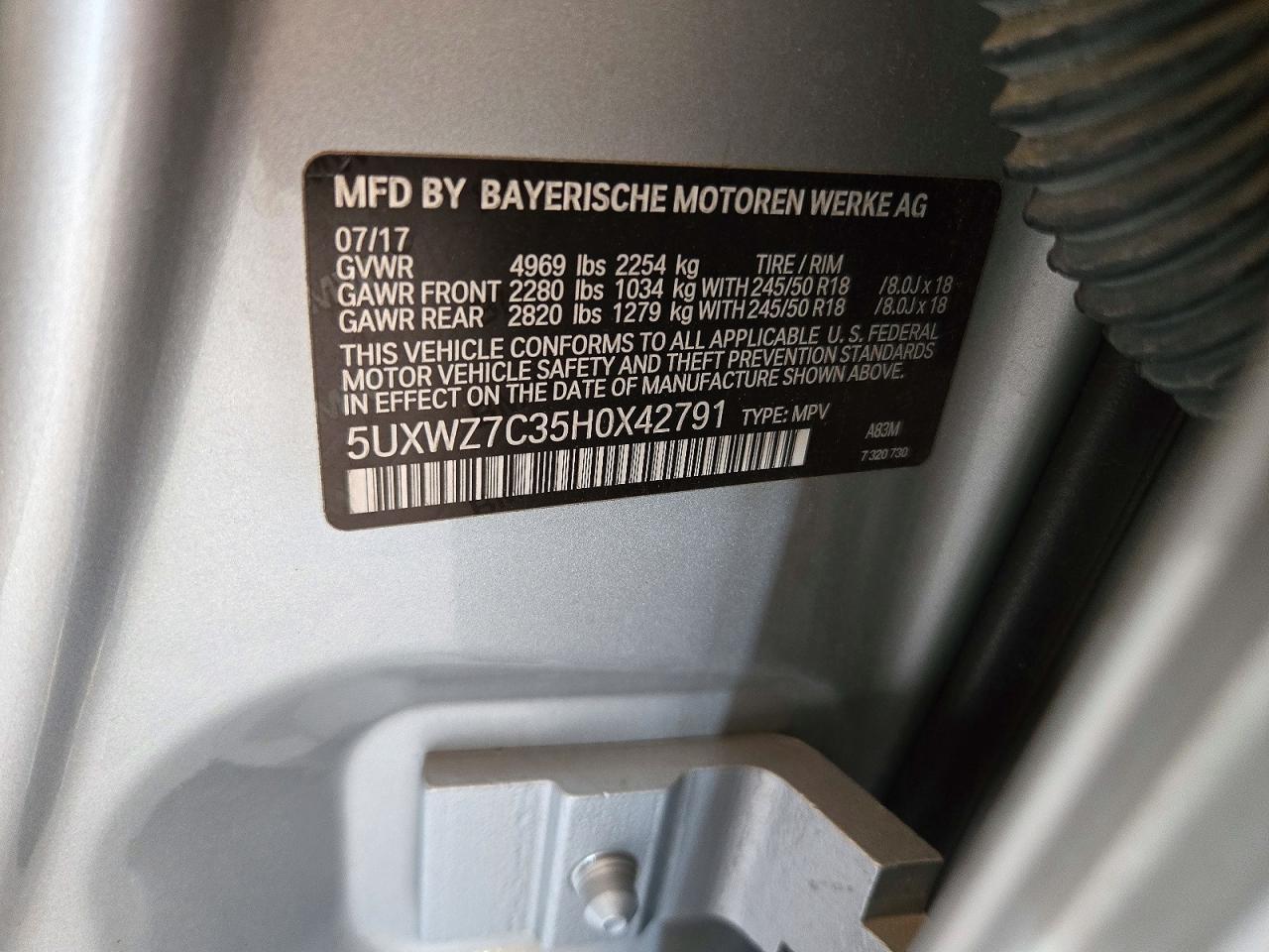 2017 BMW X3 Sdrive28I - zdjęcie 13