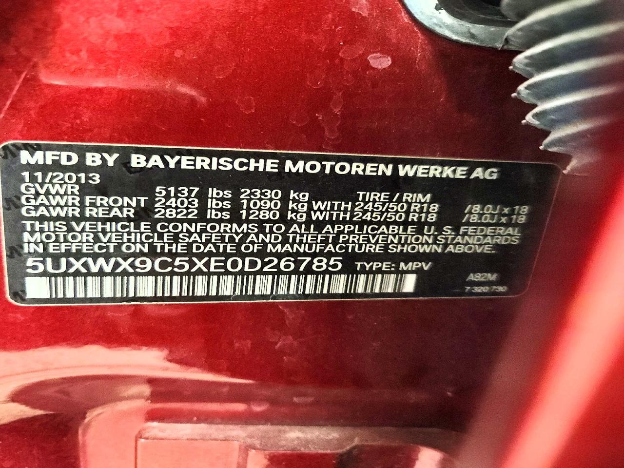 2014 BMW X3 xDrive28I - zdjęcie 13