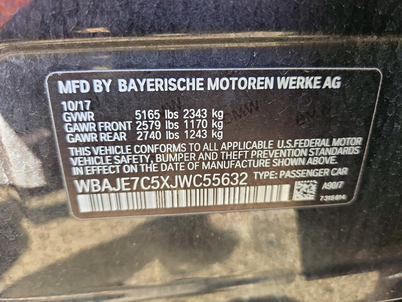 2018 BMW Seria 5 540i - zdjęcie 12