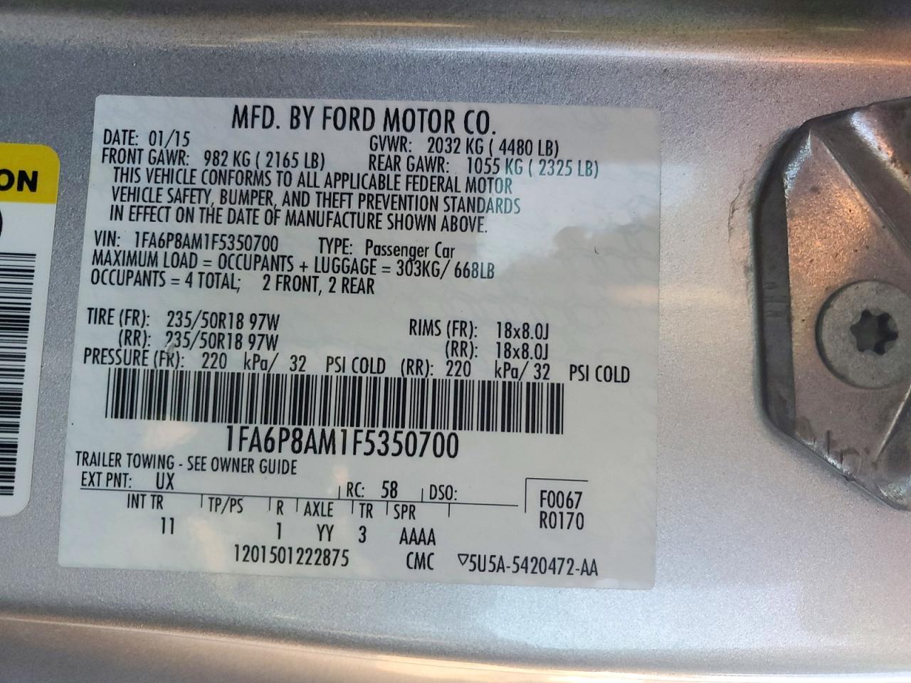 2015 Ford Mustang - zdjęcie 12