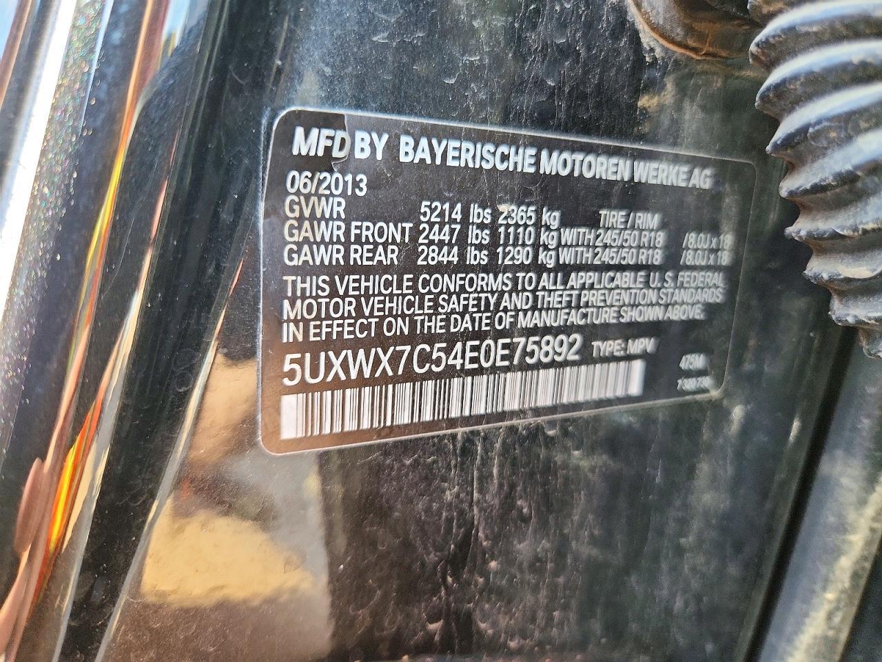 2014 BMW X3 xDrive35I - zdjęcie 13