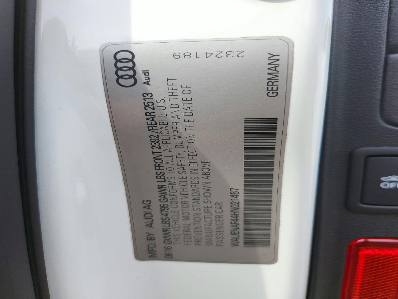 2017 Audi A4 Premium Plus - zdjęcie 13