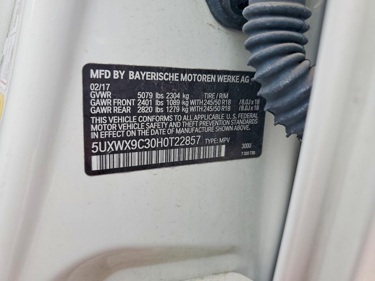 2017 BMW X3 xDrive28I - zdjęcie 13