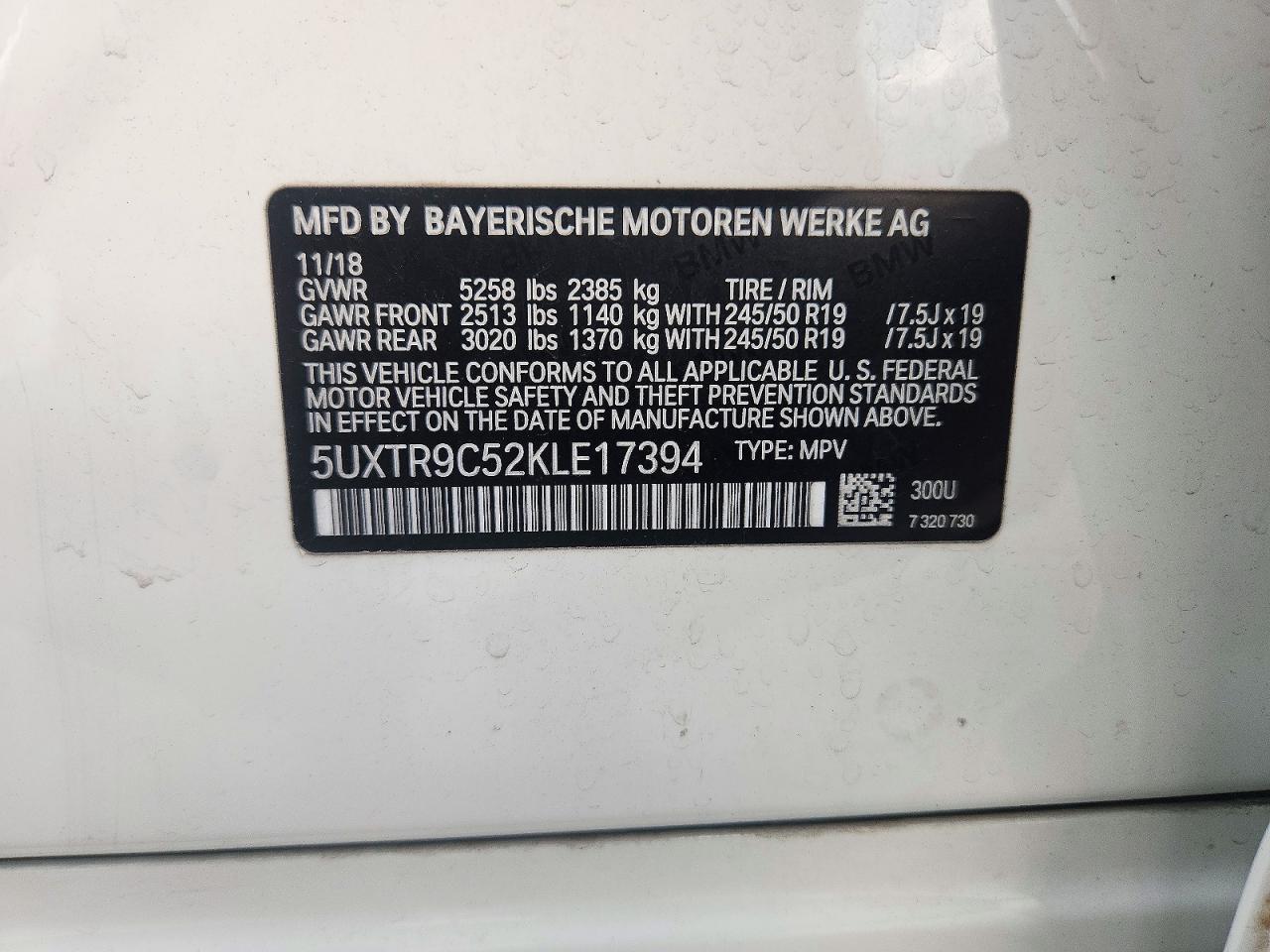 2019 BMW X3 xDrive30I - zdjęcie 13