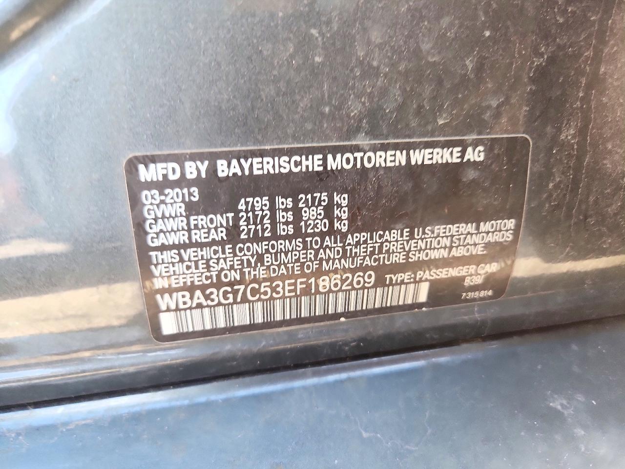 2014 BMW Seria 3 328i - zdjęcie 12
