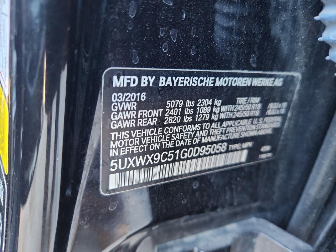 2016 BMW X3 xDrive28I - zdjęcie 13
