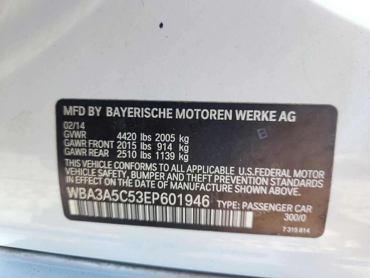 2014 BMW 328 I - zdjęcie 12