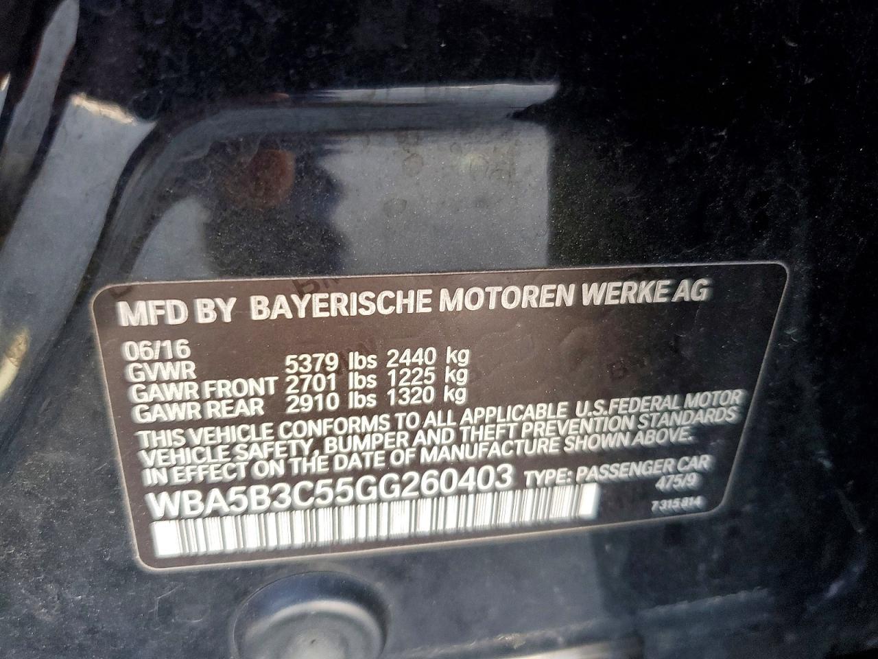 2016 BMW Seria 5 535i - zdjęcie 12