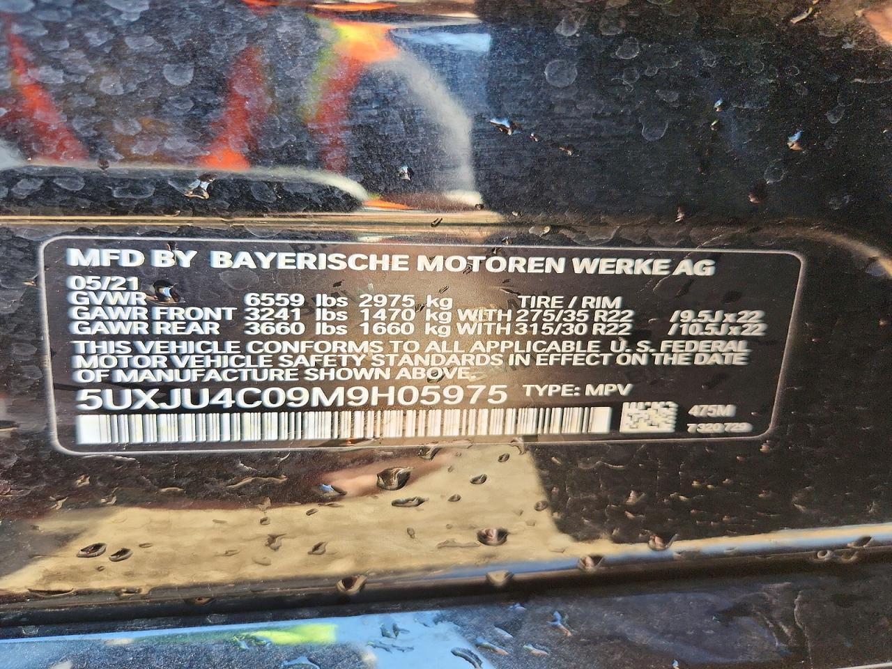 2021 BMW X5 M50I - zdjęcie 12