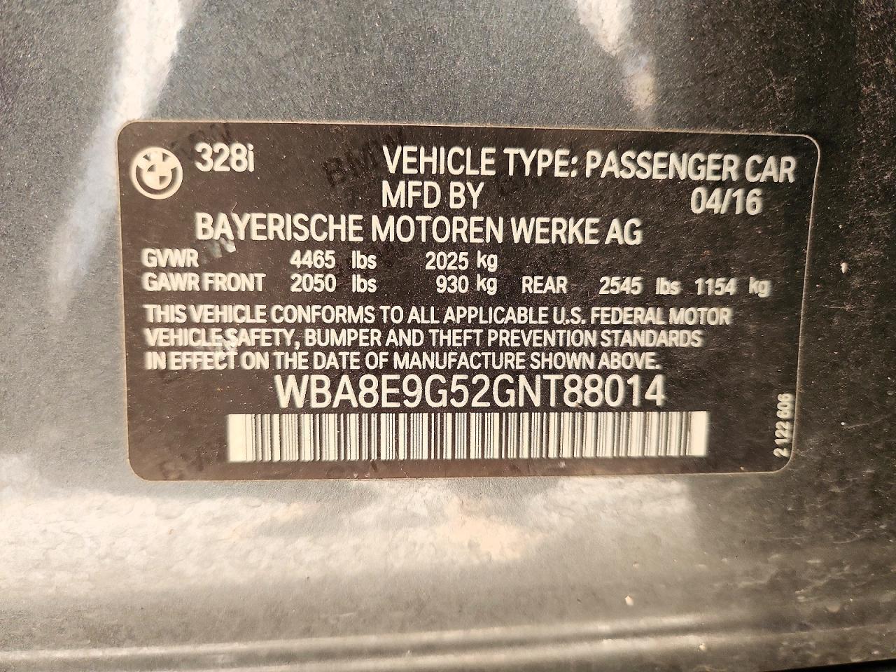 2016 BMW 328 I Sulev - zdjęcie 13