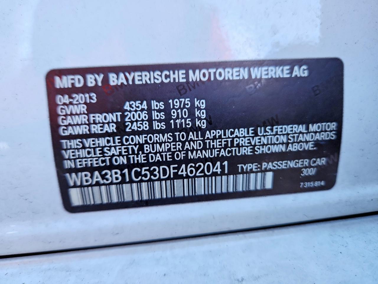 2013 BMW 320 I - zdjęcie 12