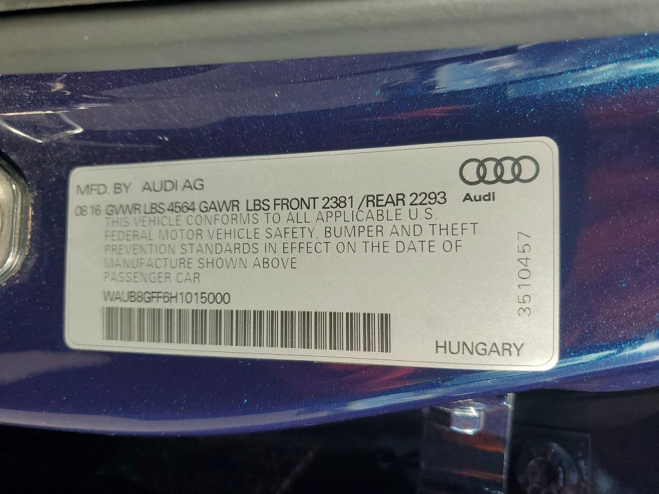 2017 Audi A3 Premium - zdjęcie 12