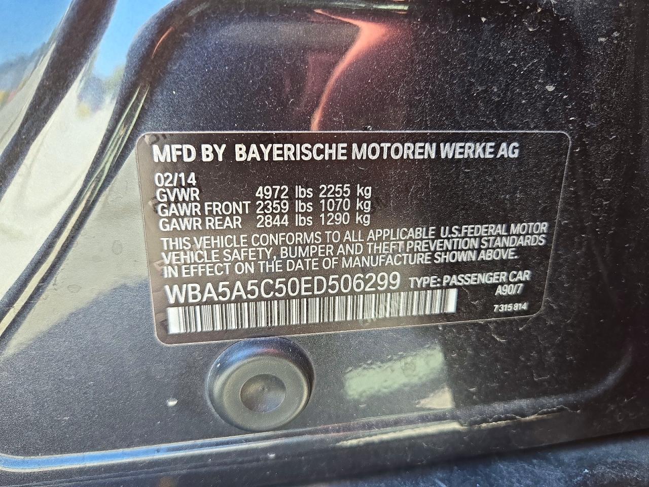 2014 BMW 528 I - zdjęcie 12