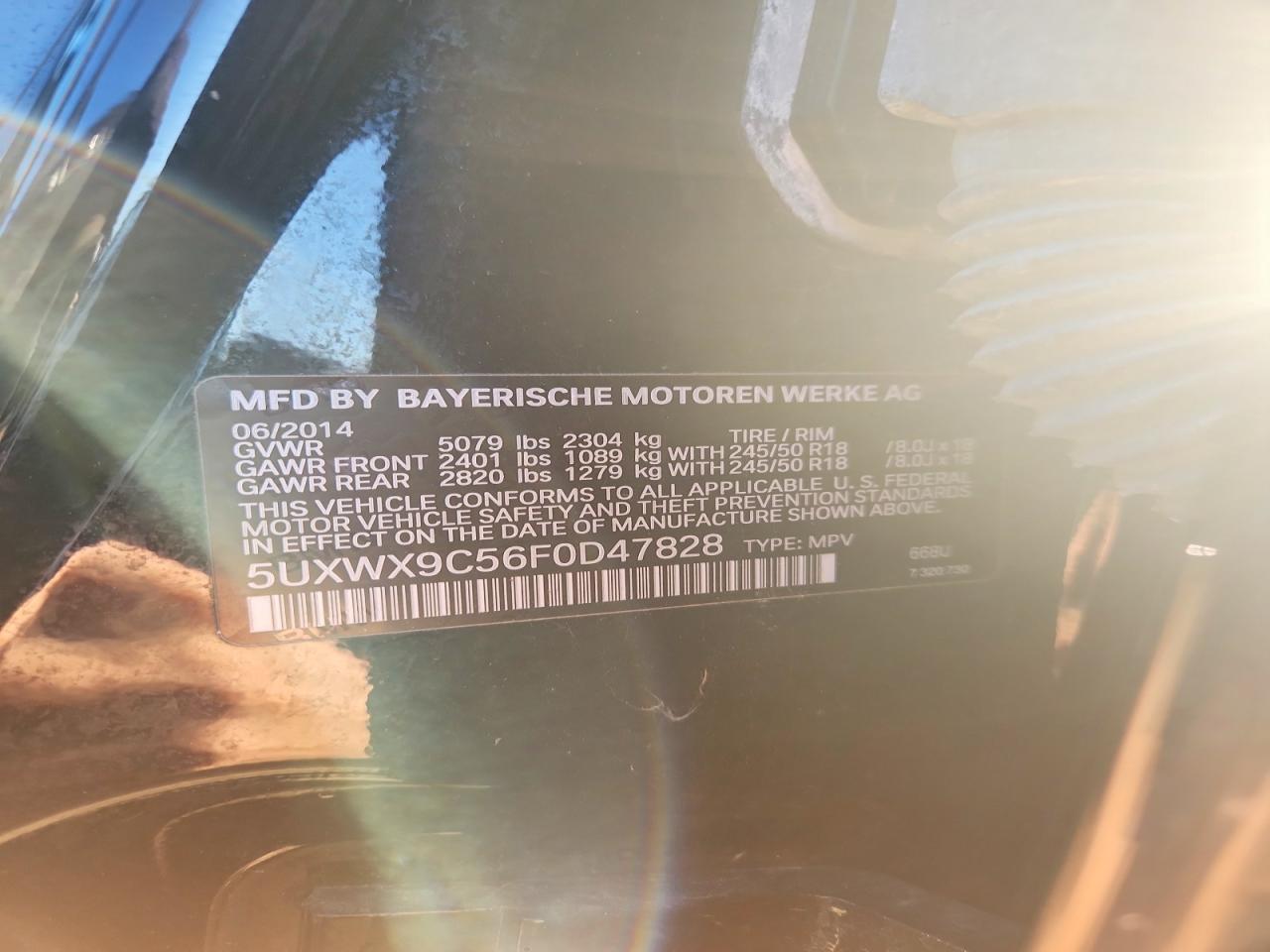 2015 BMW X3 xDrive28I - zdjęcie 12