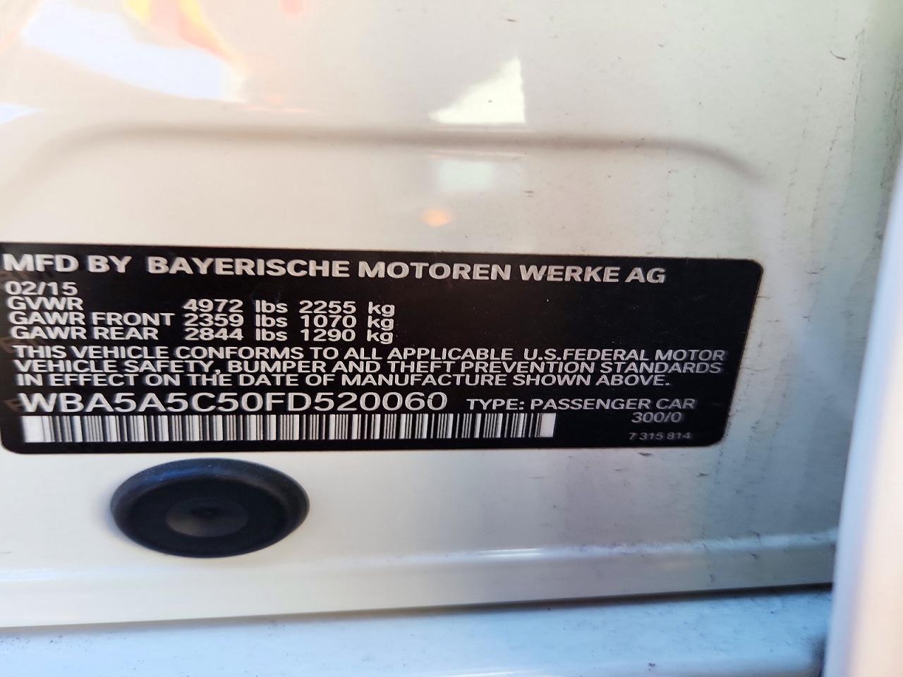 2015 BMW 528 I - zdjęcie 13