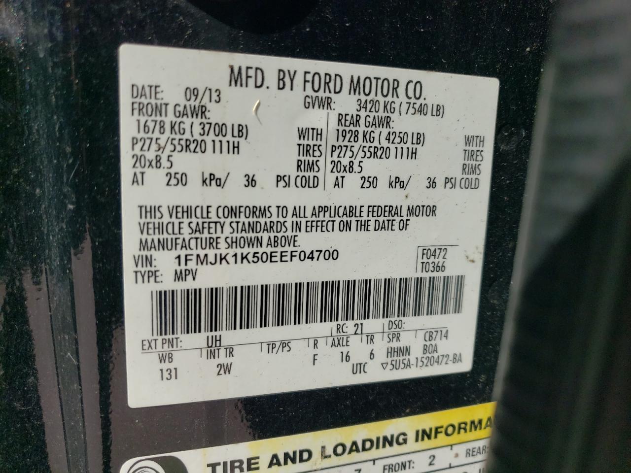 2014 Ford Expedition El Limited - zdjęcie 14