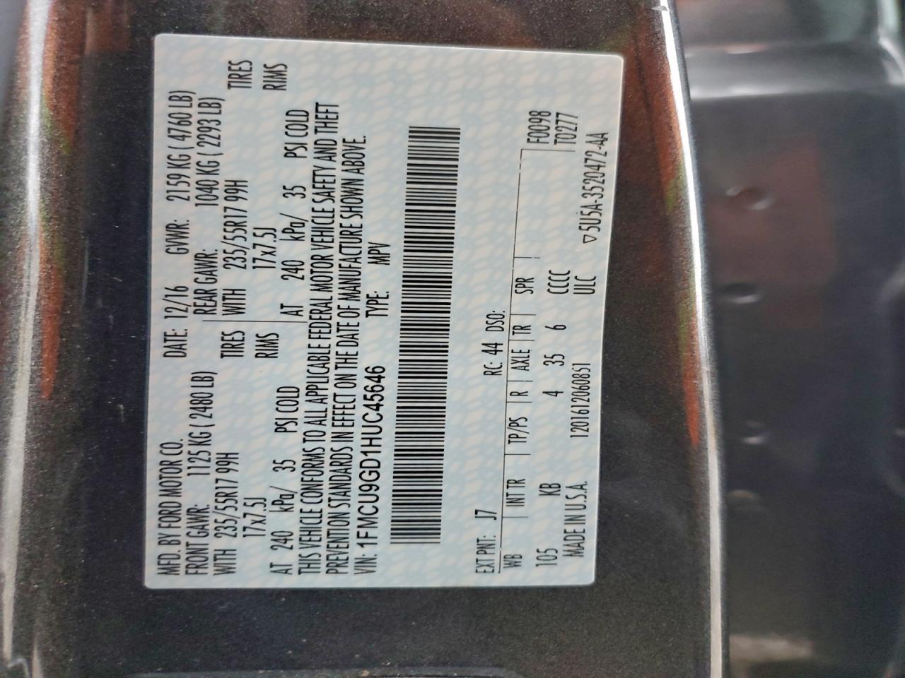 2017 Ford Escape - zdjęcie 13