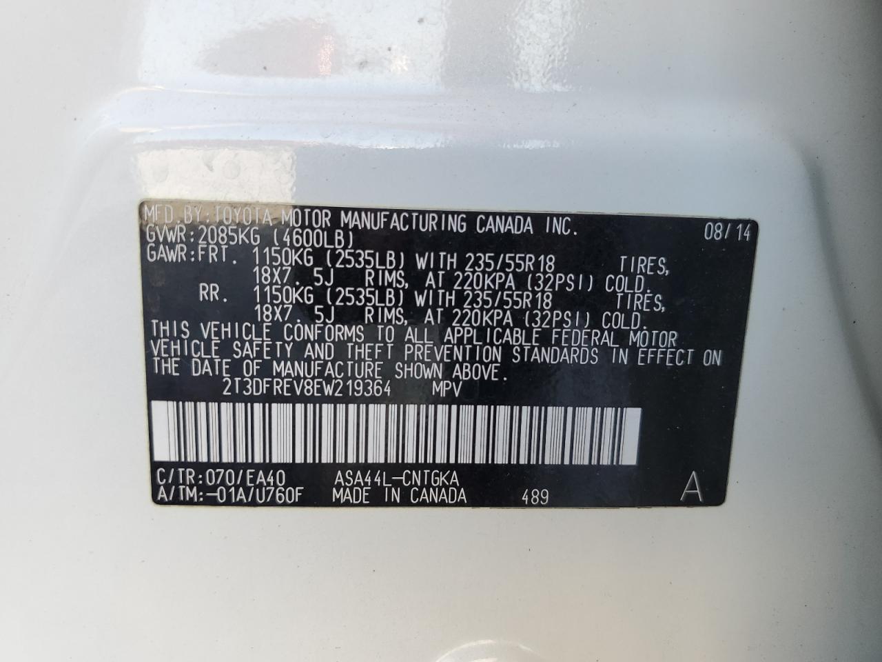 2014 Toyota RAV 4 - zdjęcie 12