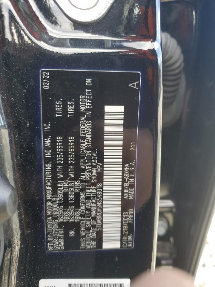 2022 Toyota Highlander Hybrid Xle - zdjęcie 13