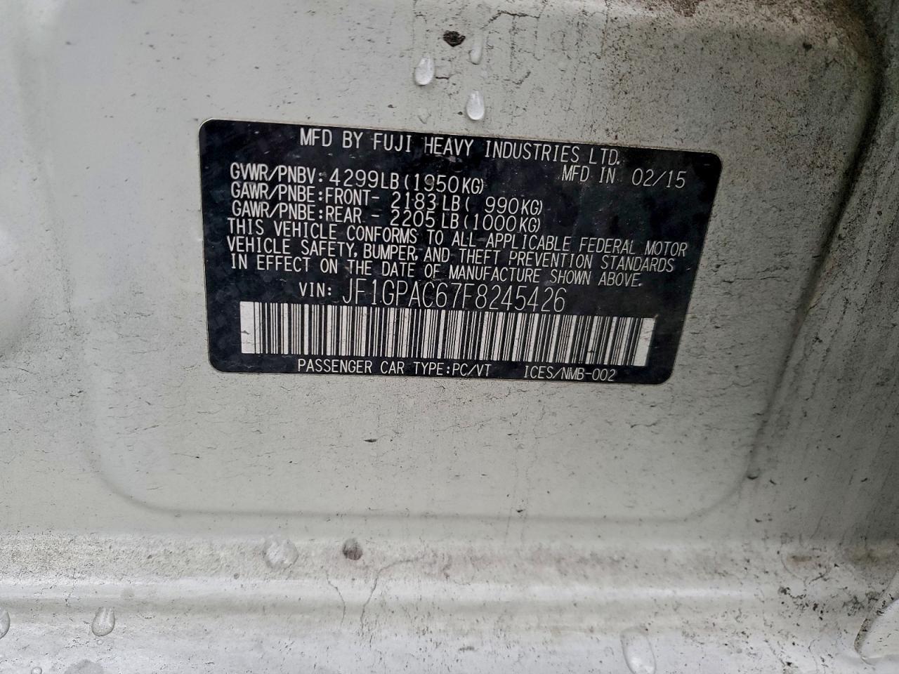 2015 Subaru Impreza - zdjęcie 13