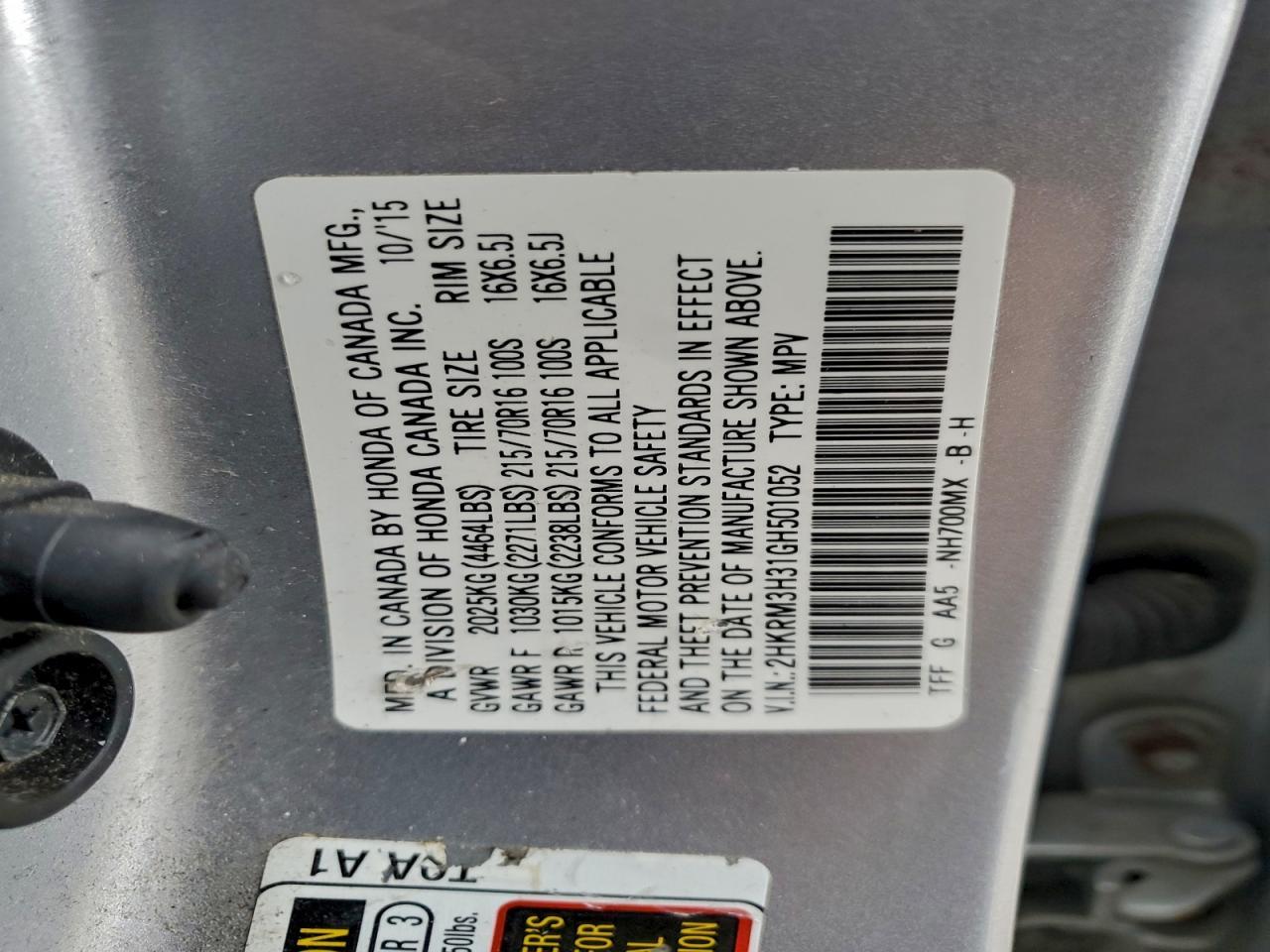 2016 Honda CR-V - zdjęcie 14