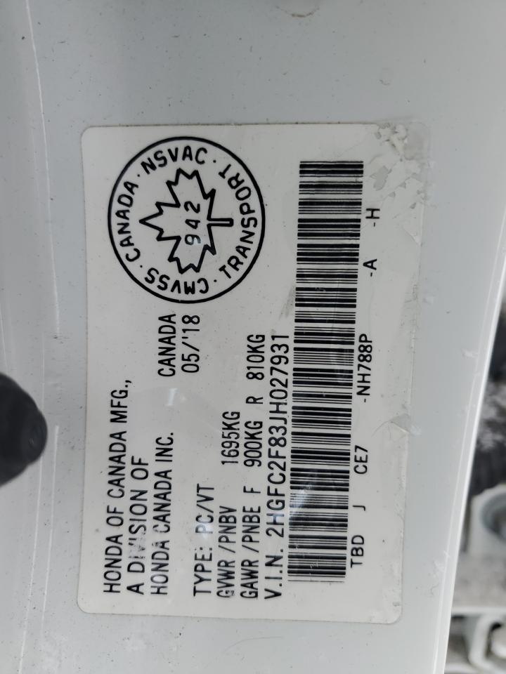 2018 Honda Civic - zdjęcie 13