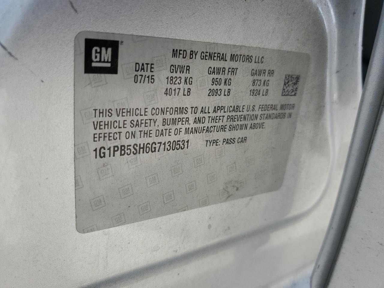 2016 Chevrolet Cruze Limited Ls - zdjęcie 12