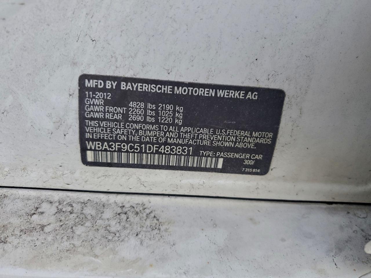 2013 BMW Seria 3 - zdjęcie 12