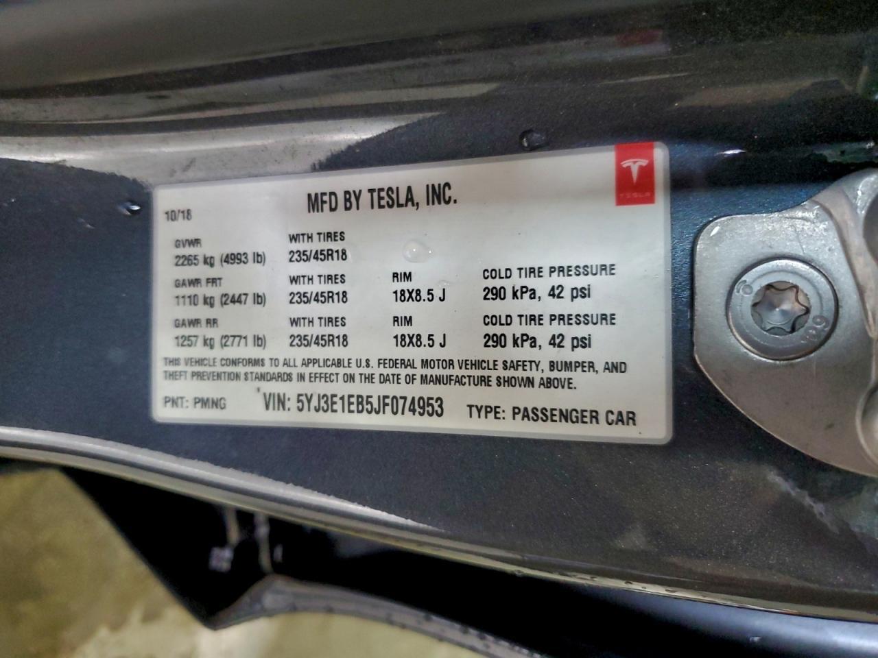 2018 Tesla Model 3 - zdjęcie 12