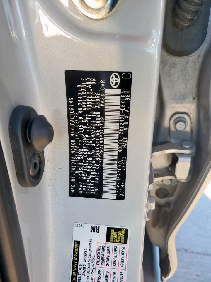 2022 Toyota Corolla - zdjęcie 12