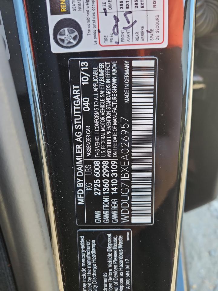 2014 Mercedes-Benz Klasa S AMG - zdjęcie 12