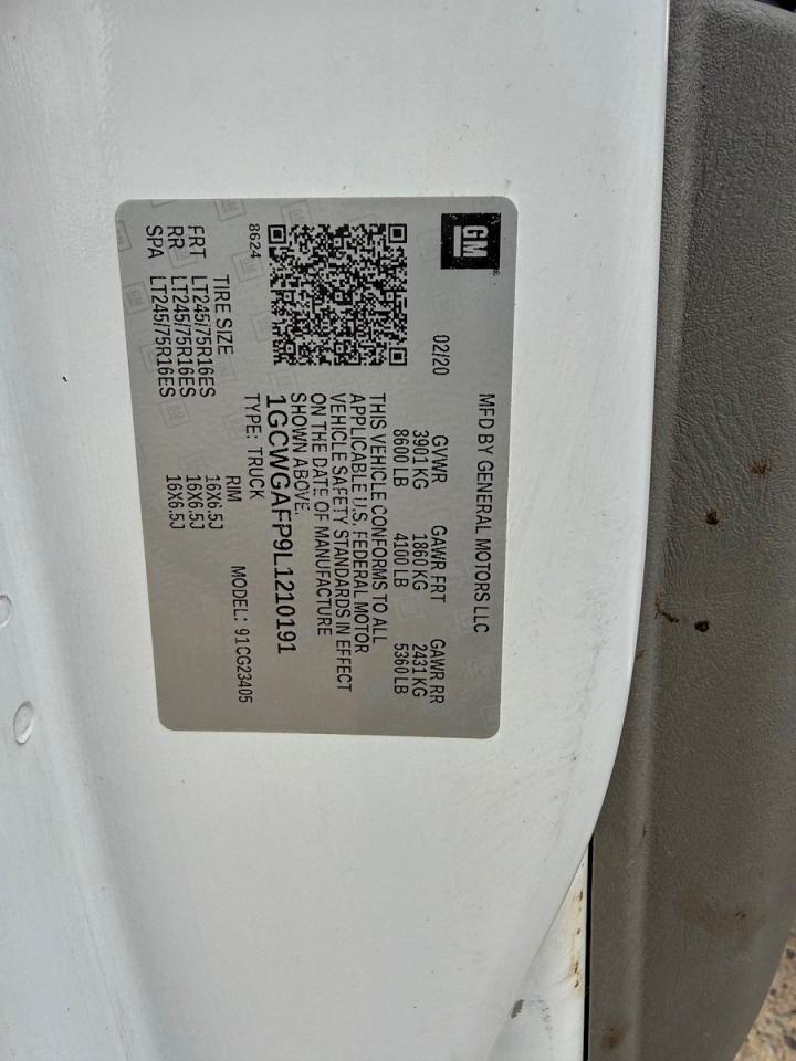 2020 Chevrolet Express G2500 - zdjęcie 10