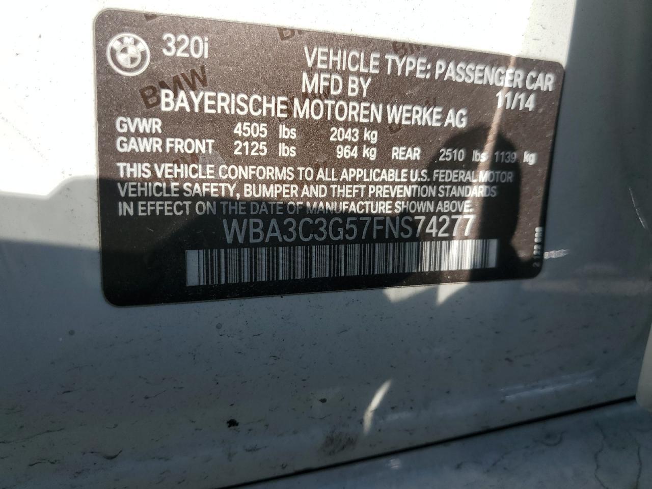 2015 BMW 320 I xDrive - zdjęcie 12
