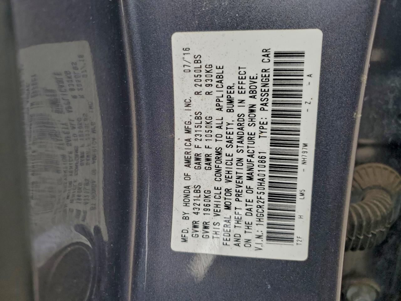 2017 Honda Accord - zdjęcie 12