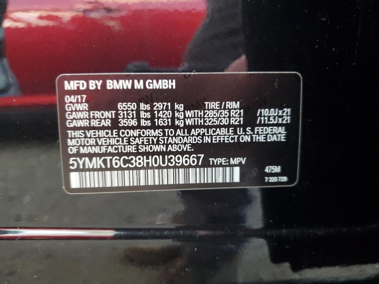 2017 BMW X5 M - zdjęcie 13